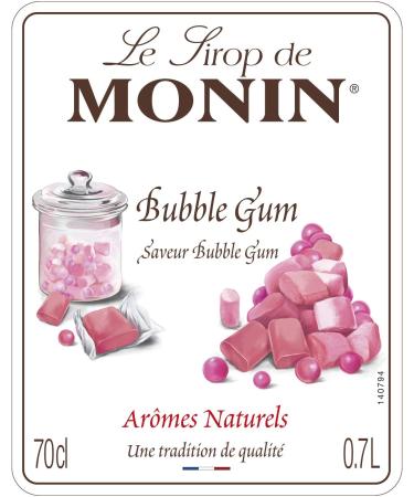 MONIN Premium Bubble Gum Syrup 700ml - Vegan-Friendly, Allergen-Free, 100% Natural - Perfect for Cocktails and Mocktails - Buy Online on GoSupps.com