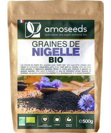 Organic Nigella Seeds 500G | Black Cumin | Top Quality | Nutrition Digestion Cooking
