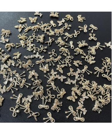 20 Pieces Street Stones Nails Loop Charms | Cross Nail Trailers | Bear Butterfly Nail Art Gemstones | DIY Nail Decoration Accessories - Buy Online on GoSupps.com