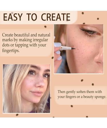 Witcrskm Freckle Pen Duo Pack - Chestnut & Dark Brown | Natural-Looking Fake Freckles Kit | Waterproof & Long-Lasting Faux Freckle Makeup - Buy Online on GoSupps.com