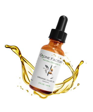 Ozone Factory Ozonated Olive Oil  Unscented and Natural Face Oil for Women & Men  Olive Oil for Skin  Nail & Foot Care  Cold Pressed  Extra Virgin Skin Oil  60 ml