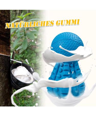 Durable Insmercable Dog Toys for Aggressive Chewers | Non-Toxic Natural Rubber | Squeaky Blue Toys for Medium & Large Dogs - Buy Online on GoSupps.com
