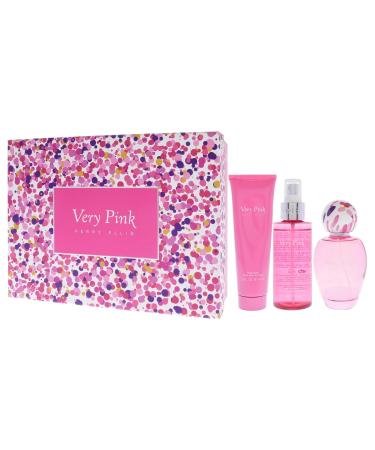Perry Ellis Very Pink for Women - 3 Pc Gift Set 3.4oz EDP Spray 3oz Body Lotion 4oz Body Mist - Buy Online on GoSupps.com