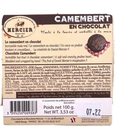  Daniel Mercier Chocolate Praline Camembert 100g - Buy Online on GoSupps.com