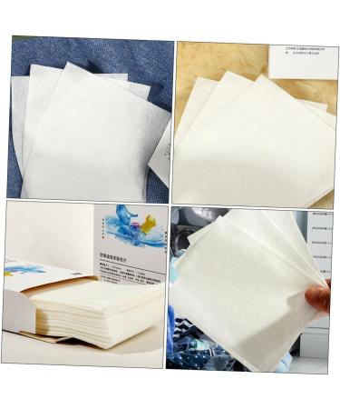 BCOATH 2 Boxes Absorbing Film Washing Machine Lint Catcher Washing Supplies Grabber Stain Remover Laundry Dyeing Cloth Laundry Color Keeper Clothes White Non-woven Fabric Blotting Paper - Buy Online on GoSupps.com