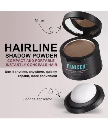Instant Hairline Powder - Root Cover Up & Touch Up for Thinning Hair Eyebrows & Beard Line - Dark Brown Shade - Buy Online on GoSupps.com