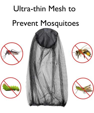 Midge Net 2 Pcs Midge Head Net Face Net Mesh Mosquito Face Net Mosquito Head Net Breathable Shade For Outdoor Hiking Camping Climbing Fishing And Walking (Black+Army Green) - Buy Online on GoSupps.com