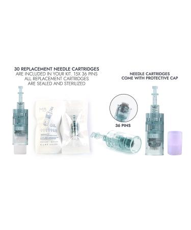 Dr.Pen Ultima M8 Professional Microneedling Dermapen with 30 Replacement Needle Cartridges - Wireless Skin Care Tools Kit for Face and Body - Buy Online on GoSupps.com