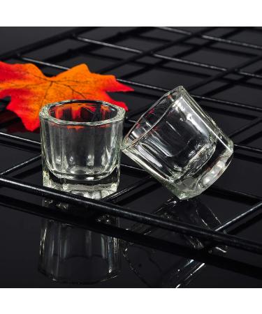 Geviro 2 Pack Nail Art Glass Crystal Bowls - Transparent Dappen Dishes for Acrylic Powder - Nail Tools for Perfect Nail Art - Buy Online on GoSupps.com