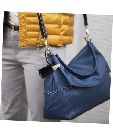 Housoutil 1 Set Key Chain Hand Holder Leather Key Holder Kids Keychains Keychain for Kids Travel Toiletries Keychains for Travel Container Kickstand Pu Leather Disinfection Alcohol Perfume 13X5X4CM Black - Buy Online on GoSupps.com