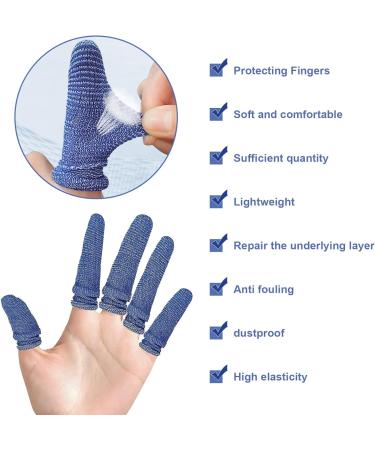 30 Pack Finger Cots | Finger Protector Support with Cotton Covers | Trigger Finger & Thumb Bandage | Ideal for Cargo Handling & Gardening | White - Buy Online on GoSupps.com