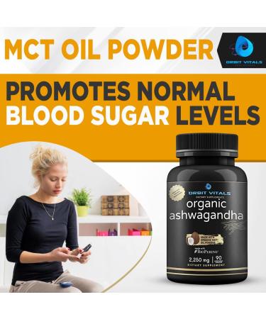 Organic Ultra High Strength Ashwagandha Root 2250mg with MCT Oil & Black Pepper - 90 Vegan Capsules for Stress & Immune Support - Buy Online on GoSupps.com