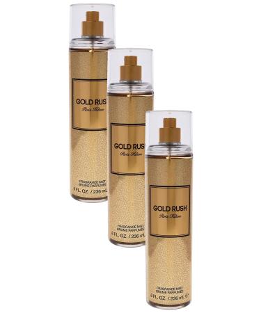 Paris Hilton Gold Rush Women 8 oz Body Mist (Pack of 3) 8 Fl Oz (Pack of 3)