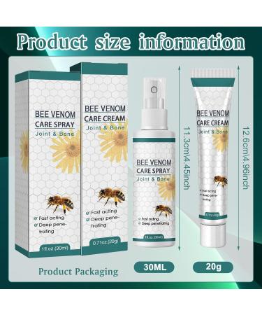 TZQFROCE Bee Venom Ointment Bee Venom Pain Cream Bee Venom Cream Bee Venom Treatment Spray Bee Cream Bee Venom Ointment for Joint and Bone Therapy - Buy Online on GoSupps.com