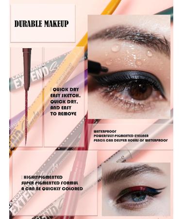  LYSdefeu Waterproof Gel Eyeliner Glossy Matte Cream Colored Eyeliner Pen in Purple Long-Lasting Smudge-Resistant Ultra-Pigmented - Buy Online on GoSupps.com