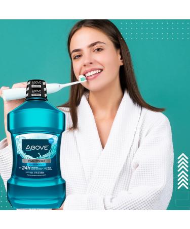 Above 24 Hours Mouthwash Fresh Protect 17 oz - Bad Breath Mouthwash - Combats Plaque and Cavities - Non Alcohol Mouthwash - Promotes Gum Health - Buy Online on GoSupps.com