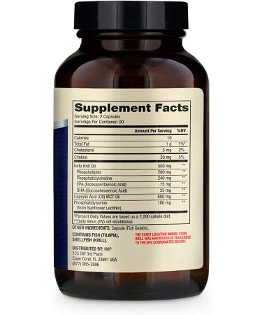 Dr. Mercola Keto Krill Oil - 180 Capsules with Choline & Phospholipids for Optimal Health - Buy Online on GoSupps.com