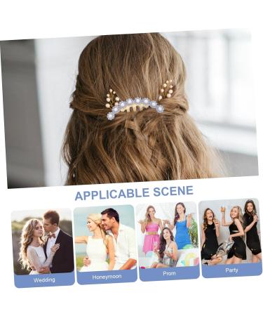FRCOLOR bridal hair accessories girls hair accessories hair comb girl headpieces for wedding rhinestone hair pin rhinestone headpieces for women rhinestones alloy pearl women's - Buy Online on GoSupps.com