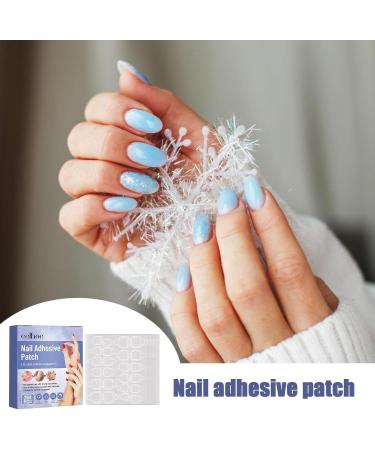 Nail Adhesive Tabs Jelly Double Sided Nail Adhesives | Press on Nails Sticky Tabs Glue Tabs Transparent Flexible for - Buy Online on GoSupps.com