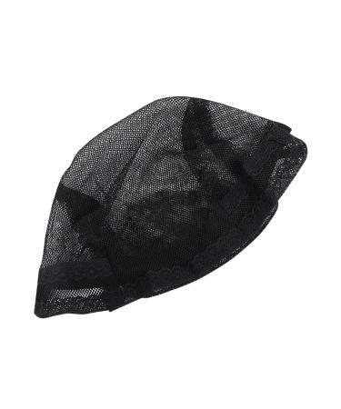 Knitted Net Black Elastic Hair Net - Breathable Adjustable Salon Hair Fixing Solution | International Shipping Available - Buy Online on GoSupps.com