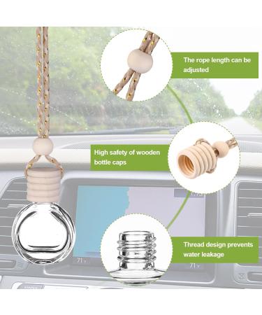 20 Pack 8ml Car Hanging Perfume Bottle Car Air Freshener Perfume Empty Bottle Refillable Pendant for Essential Oils Fragrance Aromatherapy Bottle Ornament Decor - Buy Online on GoSupps.com
