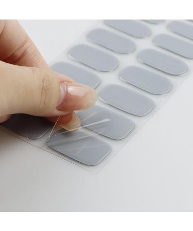 Grey Gel Nail Strips KALEFUL Semi Cured Gel Nail Stickers Nail Art Decoration Design Supplies - Buy Online on GoSupps.com