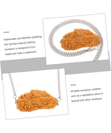 HOOTNEE Imitation Chicken Leg Necklace Fake Food Drumstick - Buy Online on GoSupps.com