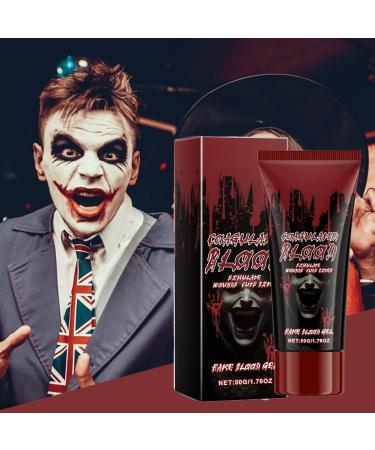  Huyeruie Stage Blood Makeup Blood Gel Halloween Accessories Blood Makeup 1.76oz Realistic Blood Gel for Sfx Special Washable Makeup for Nosebleed Stage Costume - Buy Online on GoSupps.com