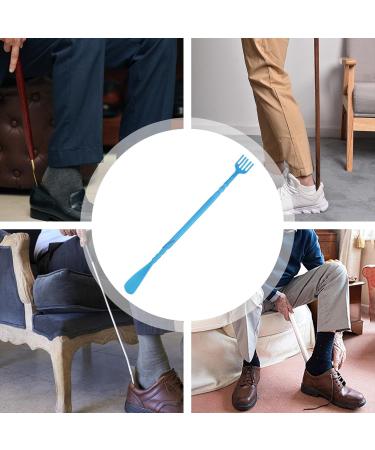 Ergonomic Long Handle Back Scratcher & Shoe Horn | Blue Itching Relief Tool - Buy Online on GoSupps.com