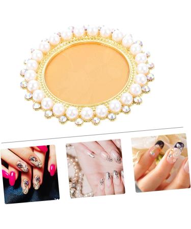 POPETPOP Nail Display Board Makeup Gadgets Nail Showing Holder Nail Mixing Manicure Display Board Nail Drawing Plates Golden Nail Holder Nail Art Christmas Zinc Alloy Color Plate Nail Piece 7.9X7.9X1.2CM Golden - Buy Online on GoSupps.com