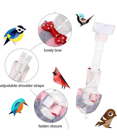 Namvo 4 Pieces Bird Diapers Flight Suite Liners Washable Reusable Protective Parrot Nappy Clothes with Waterproof Inner Layer Cute Urine Wet Suit for Parrot Macaw Budgies Parakeet M Size - Buy Online on GoSupps.com