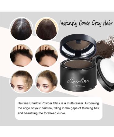 Hair Root Lifting Powders Instantly Hairline Shadow Powder Quick Cover Grey Hair Root Concealer Eyebrows & Beard Line Windproof&Sweatproof Thin Hair Root Dye Touch Up Hairline Powder for Women and Men - Buy Online on GoSupps.com