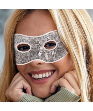 Fovolat Ice Eye Cover Hot/Cold Compress Eye Covers Cold Sensation Gel Eye Protectors Reusable Gel Spa Bead Eye Covers For Puffiness/Dark Circles/Eye Bags/Dry Eyes Silver - Buy Online on GoSupps.com