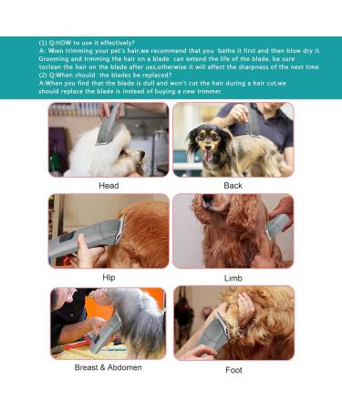 Cosyonall Dog Grooming Replacement Blade Compatible with Andis Clippers Carbon Steel Removable Ceramic Sharp Edge Also Compatible with Wahl/Oster Dog Clippers 3PCS/4FC+5FC+7FC - Buy Online on GoSupps.com
