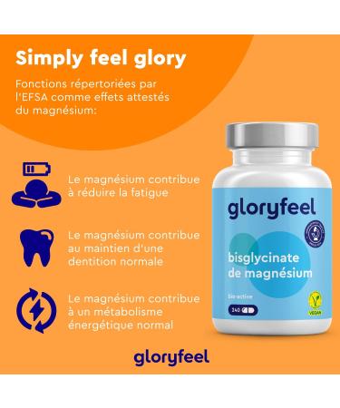 Magnesium Bisglycinate 240 Capsules High Content 300 mg/d Fights Fatigue and Stress Supports Muscles High Absorption and Bioactive 100% Vegan and No Additives - Buy Online on GoSupps.com