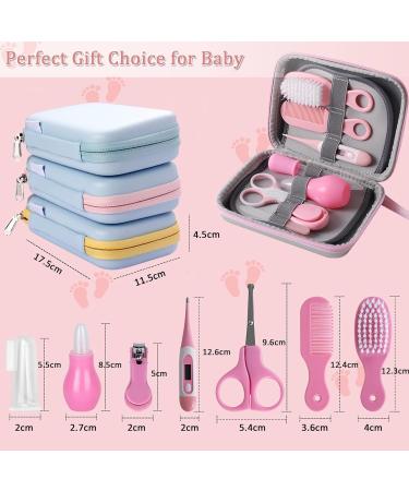 MKNZOME Baby Grooming Kit 10PCS - Portable Newborn Care Accessories Set in Pink - Buy Online on GoSupps.com