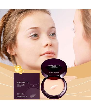 Anti-Cernes Soft Matte Haute Couvrance | Cr me Cernes R sistante l'Eau Soin Longue Tenue L ger 10g Imperm able Pour v nement Quotidien Soir e Travail Voyage Teint fonc  - Buy Online on GoSupps.com