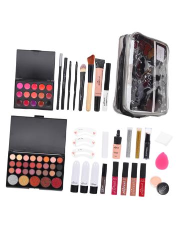 Balacoo 2 Sets Women's Makeup Set Cosmetic Bag Makeup Bags Womens Toiletry Bag Professional Mascara Women s Suits All-in-one Makeup Kit Cosmetic Kit Durable Women Cosmetics Kit Miss Suite 12.5X1.5cm