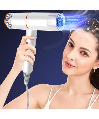 Professional Hair Dryer Infinitely Variable Speed Blow Dryer Hair Dryer | Fast Drying Light and Quiet Hair Care Without Damage for Travel Salon Styling Women Girls Hixip US White - Buy Online on GoSupps.com