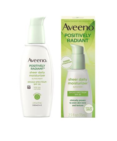 Aveeno Positively Radiant Sheer Daily Moisturizing Lotion SPF 30 for Dry Skin - 2.5 fl. oz - Buy Online on GoSupps.com