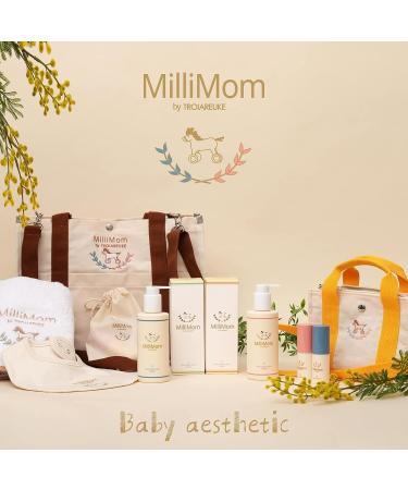 Milimom Baby Oil & Cream with Argan Oil | Nourishing & Moisturizing | Gentle Baby Massage | Vegan Skincare - 2.53fl.Oz / 75ml - Buy Online on GoSupps.com
