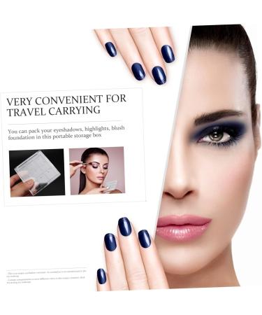 Beavorty 32 Pcs Eye Shadow Box Cosmetic Travel Containers Powder Jar Makeup Organizer Case Lipstick Acrylic 8x8cmx8pcs Transparent Colorx8pcs - Buy Online on GoSupps.com