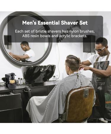 3-in-1 Men's Shaving Kit: Shaving Brush & Bowl Set with Safety Stand - Portable Shave Accessories - Buy Online on GoSupps.com
