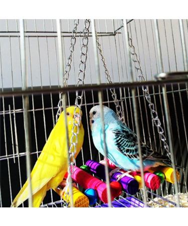 Anteer 12 Pack Bird Parrot Swing Chewing Toys - Hanging Bell Cage Toys for Small Parakeets, Cockatiel, Conures, Finches, Budgie, Macaws, Parrots, Love Birds - Buy Online on GoSupps.com
