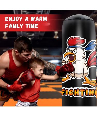 HITOP Punching Bag for Kids and Adults - Extra Large Heavy Duty Inflatable Boxing Bag with Stand - Perfect Karate Gift for Boys, Kids, and Men - Buy Online on GoSupps.com