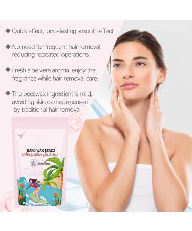 Wax beads for hair removal for sensitive skin 100 g biological removal beads for legs back face intimate area men armpits and arms chest - Buy Online on GoSupps.com