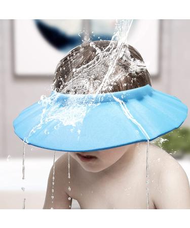 Adjustable Baby Shower Cap for Hair Washing & Bathing Protection - Blue - Buy Online on GoSupps.com