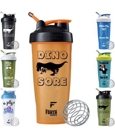 Blender Bottle x Forza Sports Classic 28 oz. Shaker - Dino Sore - Black/Orange