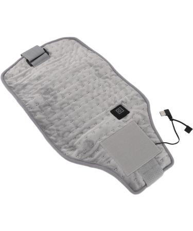 USB Heated Belt - Adjustable Temperature Portable & Breathable Heating Waist Wrap for Home Use (Light Gray) - Buy Online on GoSupps.com