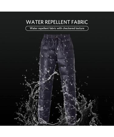 Shop Tapasimm Ultra-Light Goose Down Snow Pants for Men & Women - Winter Warmth Compression XXL Black - Buy Online on GoSupps.com
